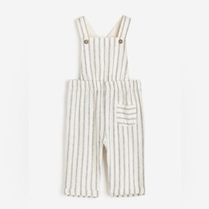 Linen-blend kids overalls
